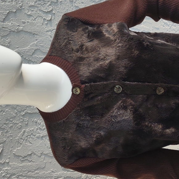 Adrienne Vittadini Ladies Luxury Pure Wool Front Placket Cardigan Sweater - Picture 13 of 17